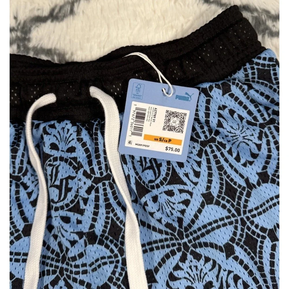 PUMA Hoops x LaFrance 1 of 1 LaMelo Ball Shorts Blue Men's S *NEW* 627789-01 $75